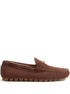 Valentino Garavani Fastaway Driver Moccasin In Deer Suede
