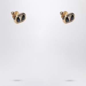 Valentino Garavani Oval earrings with crystals - Img 2