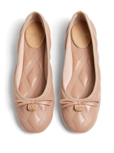 Valentino Garavani Quiltie 67 Ballerina in quilted nappa - Img 3