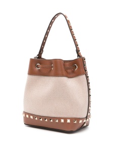 Valentino Garavani Rockstud canvas bucket bag - Img 3