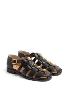Valentino Garavani Vlogo Signature Fisherman Sandal In 20mm Calfskin - Img 3