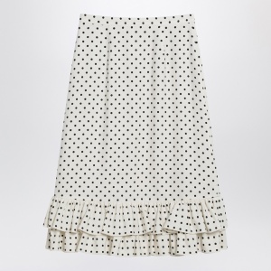 Valentino Ivory polka-dot skirt with ruffles - Img 2