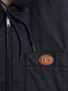 Valentino Nylon Hooded Jacket with VLogo Patch - Img 4