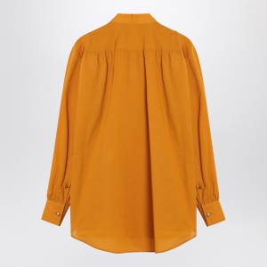 Valentino Ochre yellow shirt with beads and lace - Img 2
