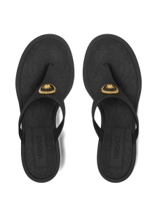 Versace Alia 55mm rubber flip-flop sandals - Img 3