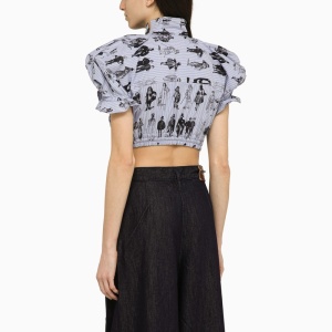 Vivienne Westwood Cotton bow and shoulder top - Img 2