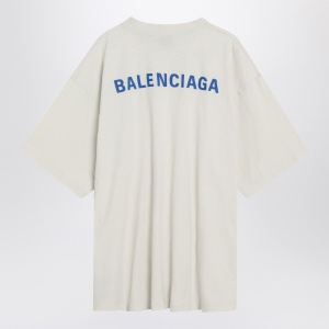 White New Balenciaga Back Medium Fit T-shirt - Img 2