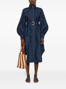 Zimmermann Belted denim shirt dress - Img 3