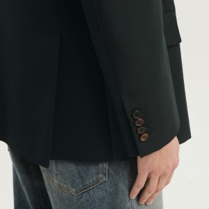 1989 STUDIO Dark green double-breasted blazer - Img 2