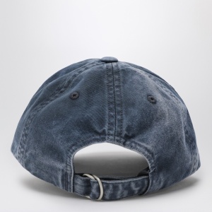 Acne Studios Blue washed-effect baseball cap with logo - Img 2