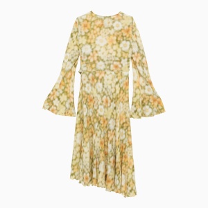 Acne Studios Multicoloured green asymmetrical dress - Img 2
