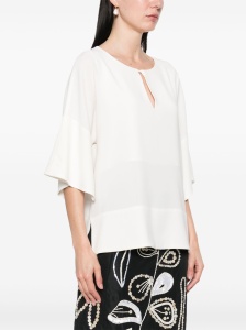 Alberto Biani Blouse with teardrop opening - Img 4