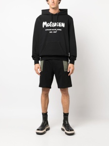 Alexander McQueen two-tone Elasticated Track Shorts - Img 3