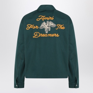 AMIRI Green zipped jacket with logo - Img 2