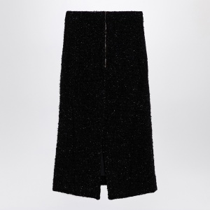 Balenciaga Black tweed midi skirt - Img 2