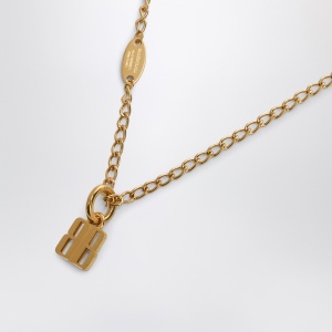 Balenciaga Nano necklace in gold brass - Img 2