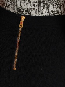 Balmain Button Embellished Knitted Skirt - Img 2