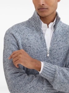 Brunello Cucinelli Cashmere buttoned cardigan with zip - Img 4