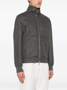 Brunello Cucinelli Check-pattern zip-up bomber jacket - Img 2
