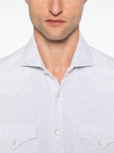 Brunello Cucinelli Double-pocket cotton shirt - Img 2