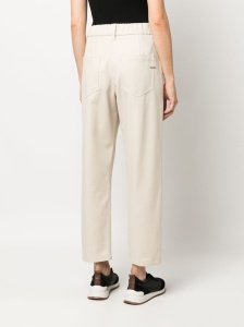 Brunello Cucinelli Elasticated straight-leg trousers - Img 3