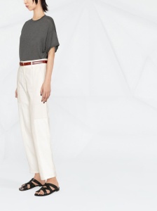 Brunello Cucinelli Round-neck short-sleeve T-shirt - Img 4