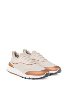 Brunello Cucinelli Techno cotton knit runners - Img 2