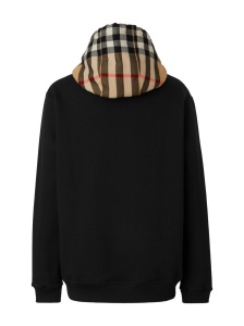Burberry Check Cotton Blend Zip-Up Hoodie - Img 2