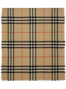 Burberry Check wool scarf - Img 2