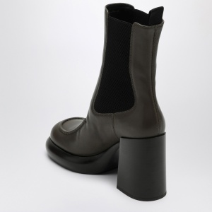 Burberry Chelsea Wedge boot in dark green leather - Img 2