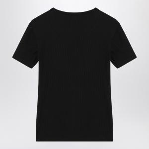 Calvin Klein Black ribbed T-shirt - Img 2