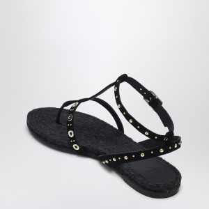 Castañer Low-heeled black Pati with studs - Img 2