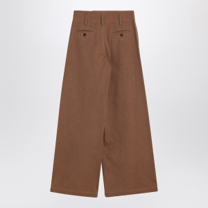 Chloé Brown palazzo pants in cotton - Img 2