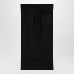 Courreges Courrèges Black midi skirt with draping - Img 2