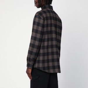 Destin Check pattern wool and cashmere overshirt - Img 2
