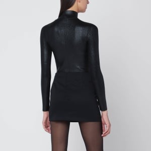 Diesel Black ribbed shiny M-Valari top - Img 2