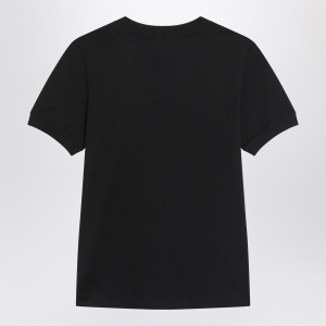 Dolce & Gabbana Dolce&Gabbana Black cotton logo T-shirt - Img 2