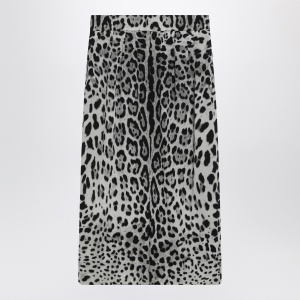 Dolce & Gabbana Dolce&Gabbana Leopard print silk pencil skirt - Img 2