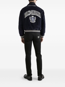 Dolce & Gabbana five pockets logo plaque Denim cotton jeans - Img 4