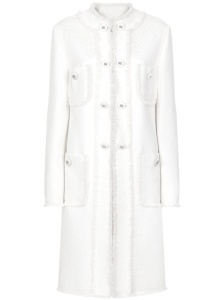 Dolce & Gabbana Single-breasted raschel tweed coat