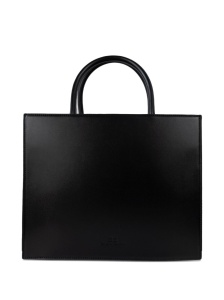 Elisabetta Franchi Logo-plaque leather tote bag - Img 3