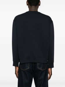 Emporio Armani ASV Double-jersey sweatshirt with logo embroidery - Img 2