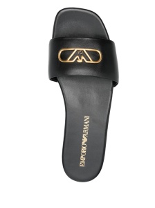 EMPORIO ARMANI EXCLUSIVE Emporio Armani Nappa-leather sandals with eagle plate - Img 3