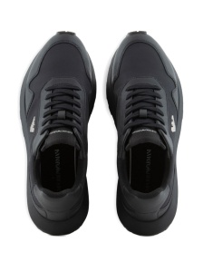 EMPORIO ARMANI EXCLUSIVE Logo-charm lace-up sneakers - Img 3