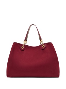 Emporio Armani Large MyEA shopper in imitation suede - Img 4