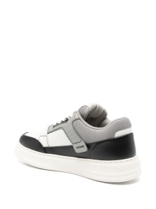 Emporio Armani Leather and mesh sneakers with contrasting details - Img 4