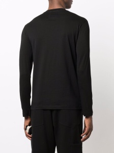 Emporio Armani logo print long sleeve T-shirt - Img 2