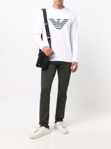 Emporio Armani Modal-blend sweatshirt with logo print - Img 4