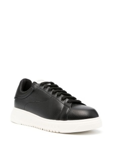 Emporio Armani tumbled leather sneakers - Img 4