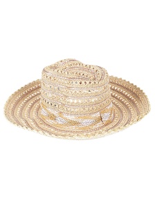 Exquisite J Raffia sombrero hat - Img 2